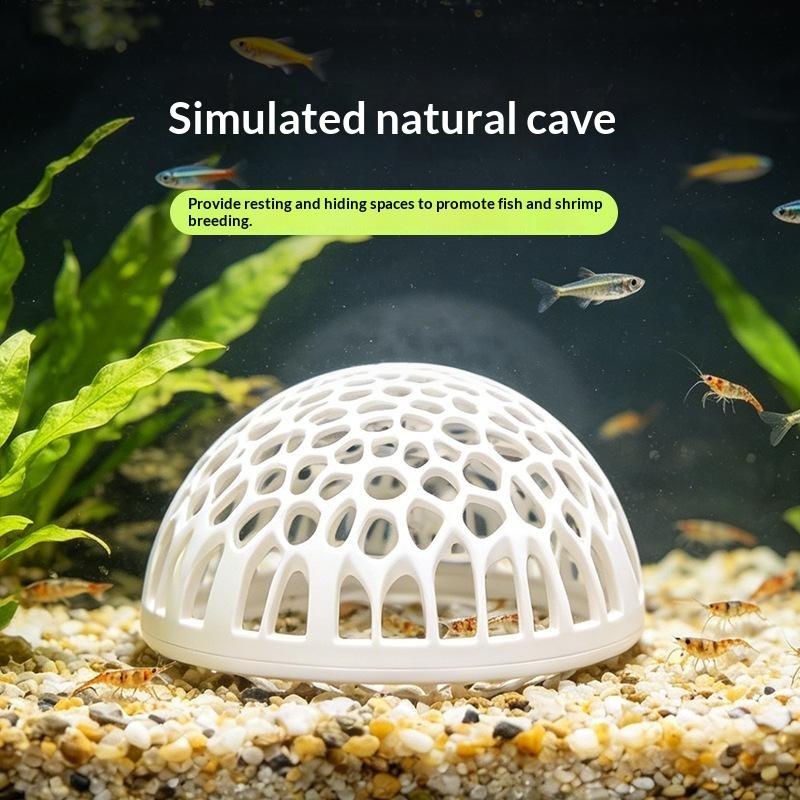 Aquarium Fish Betta - Neues Aquarium-Garnelenhaus, Höhle, Mini-Poröses Betta-Haus, Fisch-Versteck,