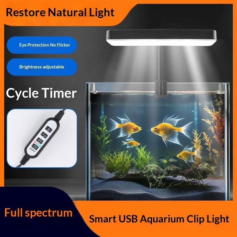 Aquarium Light - Vollspektrum LED-Aquariumbeleuchtung 360 Grad Einstellbar mit